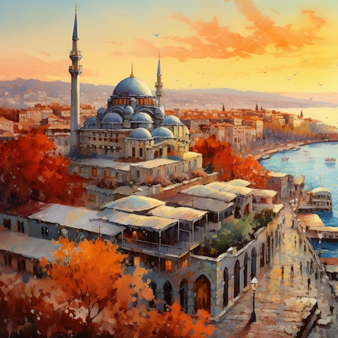 Istanbul as imagined by Midjourney AI