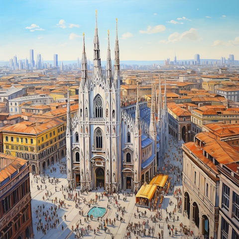 Milan as imagined by Midjourney AI