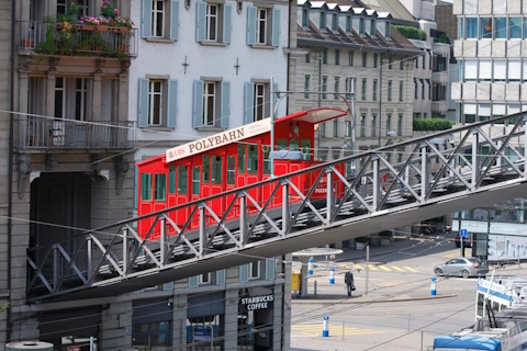 The UBS Ploybahn in Zurich