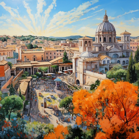 Rome as imagined by Midjourney AI